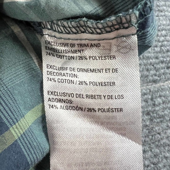 5.11 Tactical Double Flex Covert Snap Button Shirt Mens M Green Plaid RAPIDraw - Picture 5 of 9